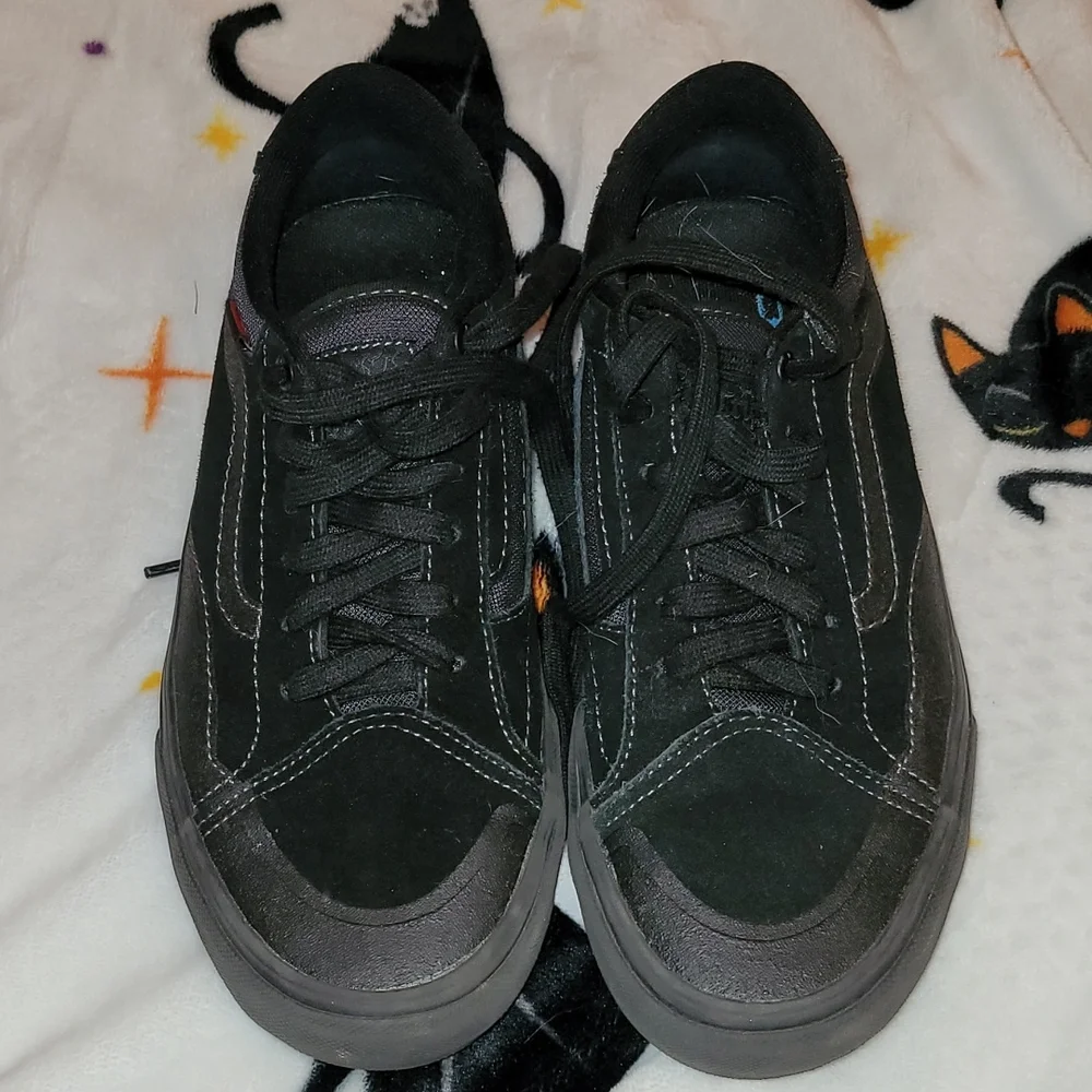 Men's Black Vans Skate Shoes Size 6.5 - Picture 2 of 8
